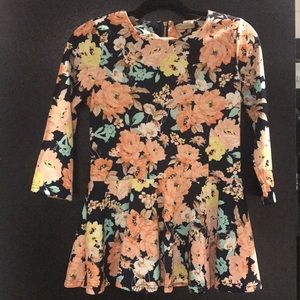 Floral Peplum Top